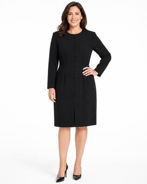 Debra Michaels Collection Women's Black Asian Style Dress